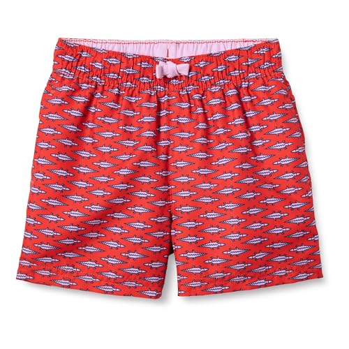 Amazon Essentials Jungen Badehose aus Webstoff, Lila Rot Crocodiles, 4 Jahre von Amazon Essentials