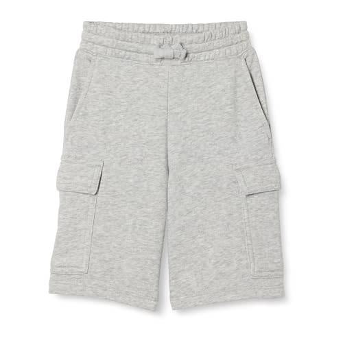 Amazon Essentials Jungen Cargo-Sweat-Shorts aus Frottee, Hellgrau Meliert, 10 Jahre von Amazon Essentials