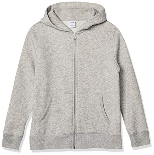 Amazon Essentials Jungen Fleece-Kapuzenpullover mit Reißverschluss, Hellgrau Meliert, 5 Jahre von Amazon Essentials