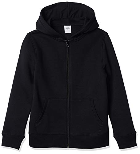 Amazon Essentials Jungen Fleece-Kapuzenpullover mit Reißverschluss, Schwarz, 6-7 Jahre von Amazon Essentials