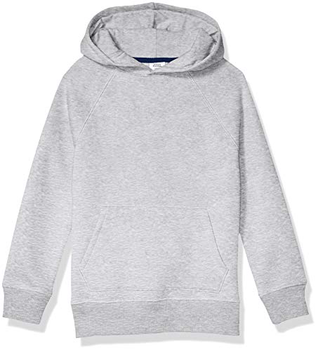 Amazon Essentials Jungen Fleecepullover, Kapuzenpullover und Sweatshirts, Hellgrau Meliert, 10 Jahre von Amazon Essentials