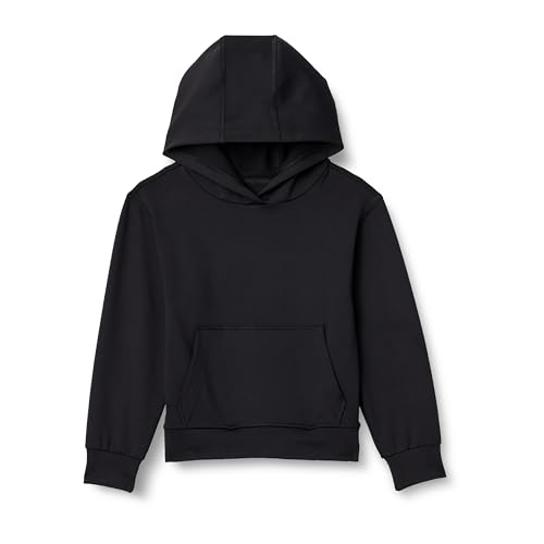 Amazon Essentials Jungen Funktions-Stretch-Kapuzenpullover für Sportler, Schwarz, 8 Jahre von Amazon Essentials