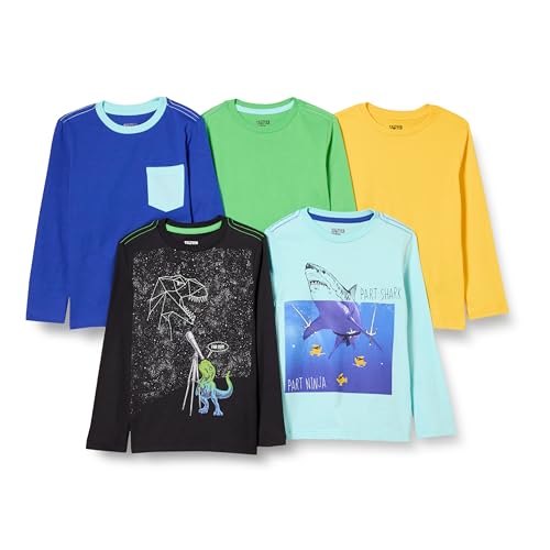 Amazon Essentials Jungen Langärmelige T-Shirts, 5er-Pack, Blau/Gelb/Schwarz, 8 Jahre Amazon Essentials Jungen Langärmelige T-Shirts, 5er-Pack, Blau/Gelb/Schwarz, 8 Jahre von Amazon Essentials