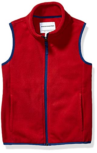 Amazon Essentials Jungen Polarfleeceweste, Rot, 6-7 Jahre von Amazon Essentials