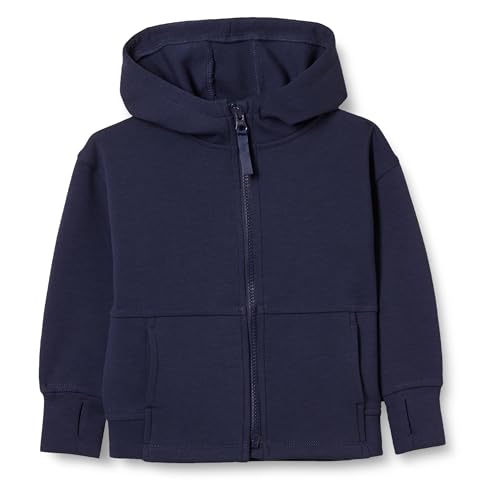 Amazon Essentials Jungen Sportliches Sweatshirt Mit Kapuze Und Durchgehendem Reißverschluss In Lockerer Passform, Marineblau, 3 Jahre von Amazon Essentials