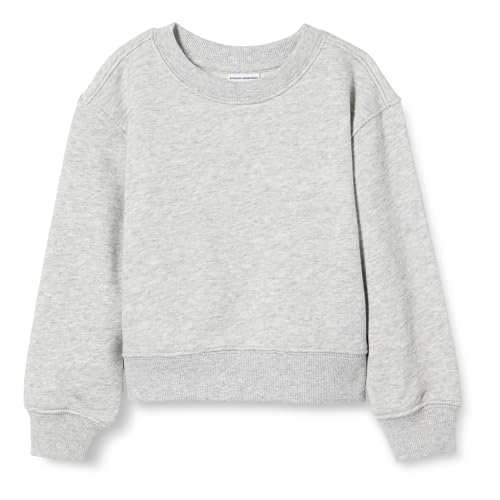 Amazon Essentials Jungen Regular-Fit-Sweatshirt mit Rundhalsausschnitt, Hellgrau Meliert, 10 Jahre von Amazon Essentials