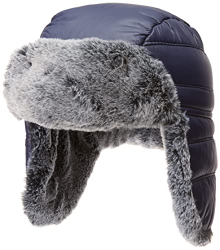 Amazon Essentials Kids' Quilted Trapper Hat Mütze für kaltes Wetter, Dunkles Türkis, Einheitsgröße von Amazon Essentials