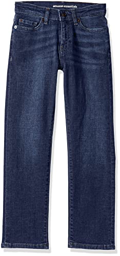 Amazon Essentials Jungen Gerade geschnittene Jeans mit normaler Passform, Dunkle Waschung, 6 Jahre Große Größen von Amazon Essentials