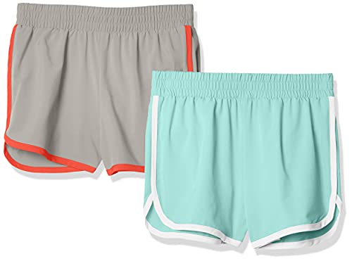 Amazon Essentials Mädchen Aktive Laufshorts, 2er-Pack, Aquablau/Grau, 4 Jahre Amazon Essentials Mädchen Aktive Laufshorts, 2er-Pack, Aquablau/Grau, 4 Jahre von Amazon Essentials