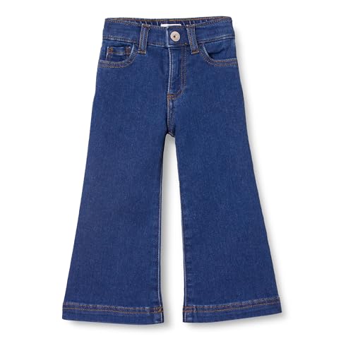 Amazon Essentials Mädchen Jeans mit Weitem Bein, Mittleres Indigo, 2 Jahre von Amazon Essentials