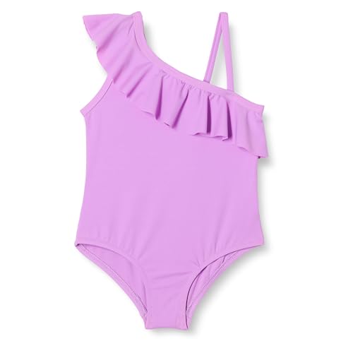 Amazon Essentials Mädchen Einteiliger Badeanzug mit asymmetrischen Rüschen, Helles Lavendel, 6-7 Jahre Amazon Essentials Mädchen Einteiliger Badeanzug mit asymmetrischen Rüschen, Helles Lavendel, 6-7 Jahre von Amazon Essentials