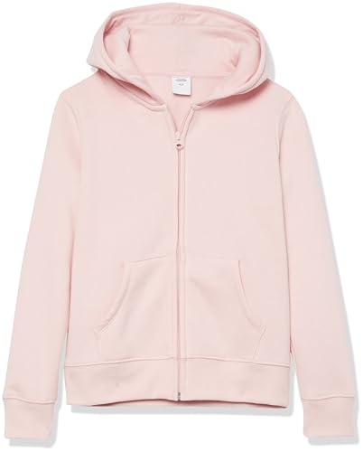 Amazon Essentials Mädchen Fleece-Kapuzenpullover mit Reißverschluss, Hell Mauve, 8 Jahre von Amazon Essentials