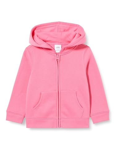 Amazon Essentials Mädchen Fleece-Kapuzenpullover mit Reißverschluss, Kräftiges Rosa, 9 Jahre von Amazon Essentials