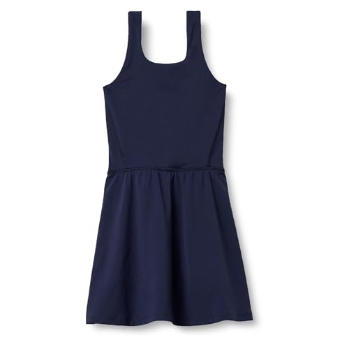 Amazon Essentials Mädchen Formflex-Aktivkleid mit integrierten Shorts, Marineblau, 9 Jahre von Amazon Essentials