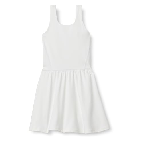 Amazon Essentials Mädchen Formflex-Aktivkleid mit integrierten Shorts, Weiß, 5 Jahre von Amazon Essentials
