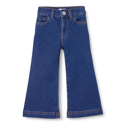 Amazon Essentials Mädchen Jeans mit Weitem Bein, Mittleres Indigo, 8 Jahre von Amazon Essentials