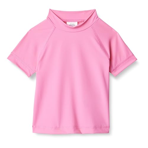 Amazon Essentials Mädchen Kurzärmliges Rashguard T-Shirt, Intensive Rosa, 8 Jahre von Amazon Essentials