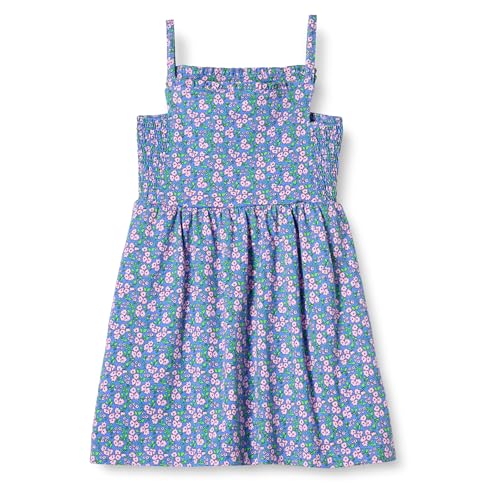 Amazon Essentials Mädchen Träger-Midikleid aus Baumwolle, Blau Posey Floral, 5 Jahre von Amazon Essentials