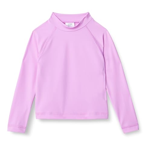 Amazon Essentials Mädchen Langärmliges Rashguard T-Shirt, Helles Lavendel, 8 Jahre von Amazon Essentials