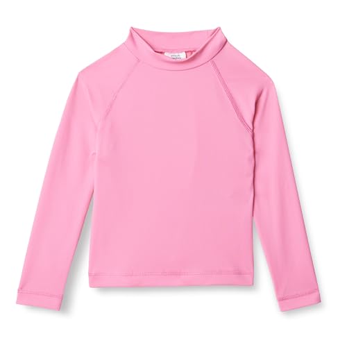 Amazon Essentials Mädchen Langärmliges Rashguard T-Shirt, Intensive Rosa, 10 Jahre von Amazon Essentials