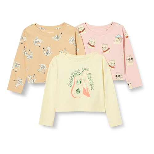Amazon Essentials Mädchen Langarmshirt, 3er-Pack, Coole Katze/Tiger/Tropische Früchte, 2 Jahre Amazon Essentials Mädchen Langarmshirt, 3er-Pack, Coole Katze/Tiger/Tropische Früchte, 2 Jahre von Amazon Essentials