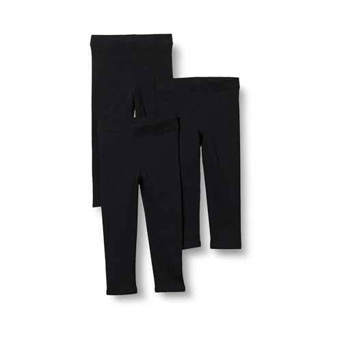 Amazon Essentials Mädchen Leggings, 3er-Pack, Schwarz, 2 Jahre von Amazon Essentials