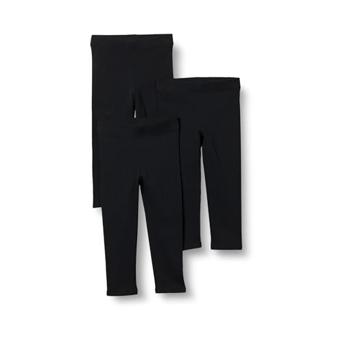 Amazon Essentials Mädchen Leggings, 3er-Pack, Schwarz, 5 Jahre von Amazon Essentials