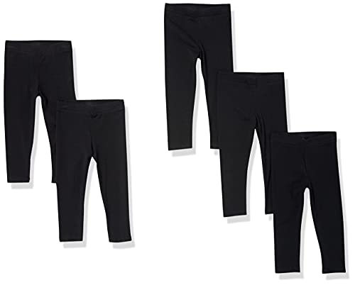 Amazon Essentials Mädchen Leggings, 5er-Pack, Schwarz, 3 Jahre von Amazon Essentials