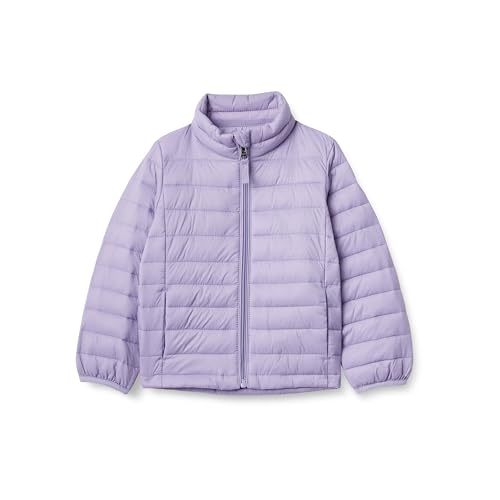 Amazon Essentials Mädchen Leichte Wasserabweisende verstaubare Pufferjacke mit Stehkragen, Dusty Grape, 2 Jahre von Amazon Essentials
