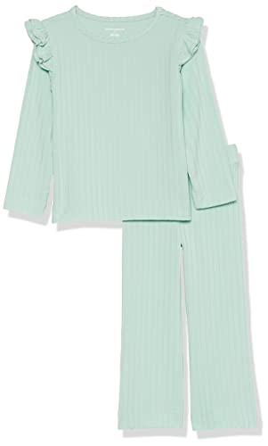 Amazon Essentials Mädchen Outfit-Set aus breitem Strick, 2er-Pack, Minzgrün, 6-7 Jahre von Amazon Essentials