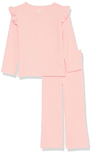 Amazon Essentials Mädchen Outfit-Set aus breitem Strick, 2er-Pack, Zartrosa, 5 Jahre von Amazon Essentials