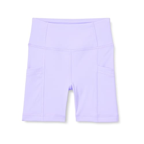 Amazon Essentials Mädchen Power Sculpt 10,16 cm Radhose mit Taschen, Lavendel, 6-7 Jahre von Amazon Essentials