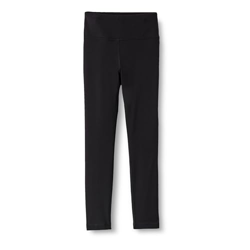 Amazon Essentials Mädchen Total Train 56cm Beininnenlänge, Leggings in voller Länge, Schwarz, 11-12 Jahre von Amazon Essentials