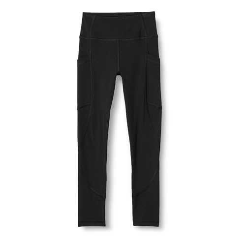 Amazon Essentials Mädchen Power Sculpt Leggings in voller Länge mit Taschen, Schwarz, 5 Jahre von Amazon Essentials