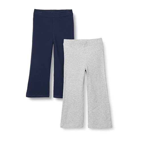 Amazon Essentials Mädchen Schmal geschnittene Strickleggings mit ausgestelltem Bein, 2er-Pack, Hellgrau Meliert/Marineblau, 9 Jahre Amazon Essentials Mädchen Schmal geschnittene Strickleggings mit ausgestelltem Bein, 2er-Pack, Hellgrau Meliert/Marineblau, 9 Jahre von Amazon Essentials