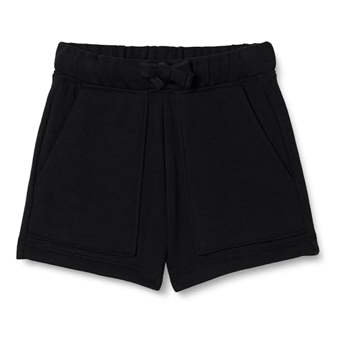 Amazon Essentials Mädchen Shorts aus French Terry mit aufgesetzten Taschen, Schwarz, 8 Jahre von Amazon Essentials