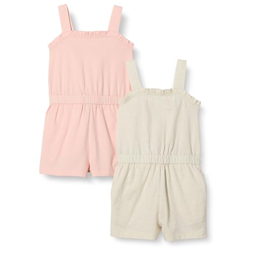 Amazon Essentials Mädchen Strampler aus Strick, 2er-Pack, Haferbeige Meliert/Rosa, 5 Jahre von Amazon Essentials
