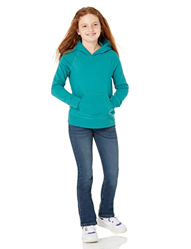 Amazon Essentials Mädchen Sweatshirtpullover mit Kapuze, Grünblau, 6-7 Jahre von Amazon Essentials
