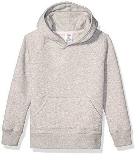 Amazon Essentials Mädchen Sweatshirtpullover mit Kapuze, Hellgrau Meliert, 2 Jahre von Amazon Essentials