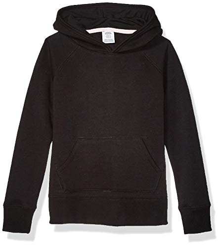 Amazon Essentials Mädchen Sweatshirtpullover mit Kapuze, Schwarz, XL(12) = DE 10Y von Amazon Essentials