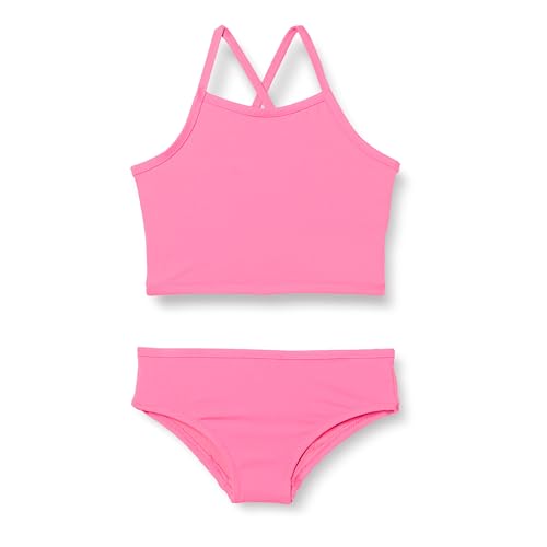 Amazon Essentials Mädchen Tankini-Set, Intensive Rosa, 6-7 Jahre von Amazon Essentials