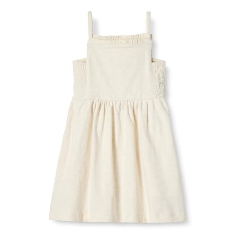 Amazon Essentials Mädchen Träger-Midikleid aus Baumwolle, Haferbeige Meliert, 9 Jahre von Amazon Essentials