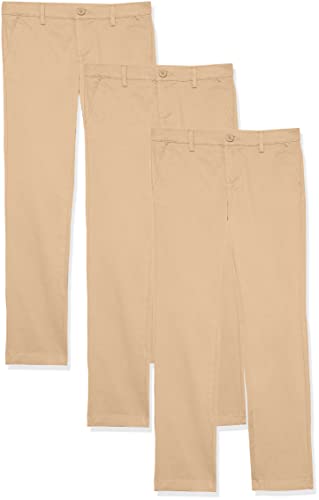 Amazon Essentials Mädchen Uniform Chinohose Mit Flacher Vorderseite, 3er-Pack, Khakibraun, 6 Jahre Große Größen Amazon Essentials Mädchen Uniform Chinohose Mit Flacher Vorderseite, 3er-Pack, Khakibraun, 6 Jahre Große Größen von Amazon Essentials