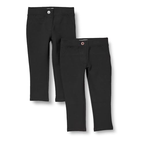 Amazon Essentials Mädchen Uniform-Hose aus Pontestrick mit schmaler Passform, 2er-Pack, Schwarz, 2 Jahre Amazon Essentials Mädchen Uniform-Hose aus Pontestrick mit schmaler Passform, 2er-Pack, Schwarz, 2 Jahre von Amazon Essentials