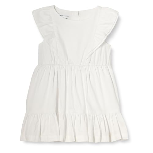 Amazon Essentials Mädchen Webkleid mit Rüschen, Weiß, 5 Jahre von Amazon Essentials