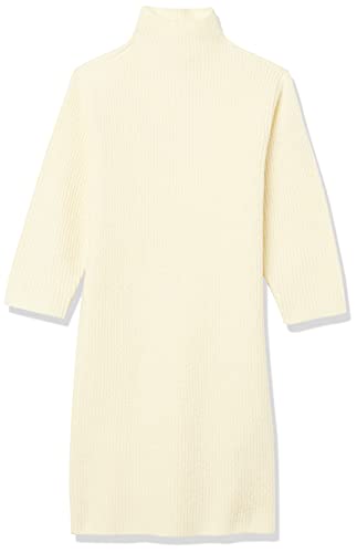 Amazon Essentials Mädchen Weiches Pulloverkleid mit Stehkragen und Langen Ärmeln, Elfenbein, 9 Jahre von Amazon Essentials