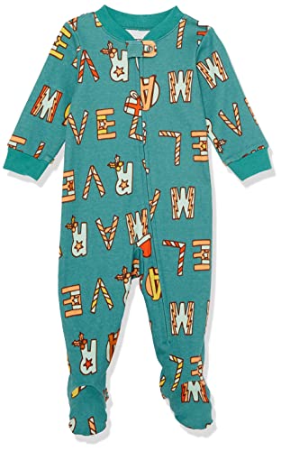 Amazon Essentials Marvel Unisex Baby Schlafanzug-Schlaf-Sets, 2er-Pack, Festive Marvel - Sleep & Play, 0-3 Monate von Amazon Essentials