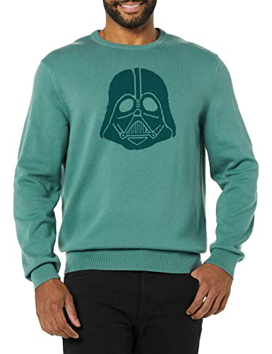 Amazon Essentials Men's Disney Marvel Crew Sweaters Pullover, Star Wars Vader, M von Amazon Essentials