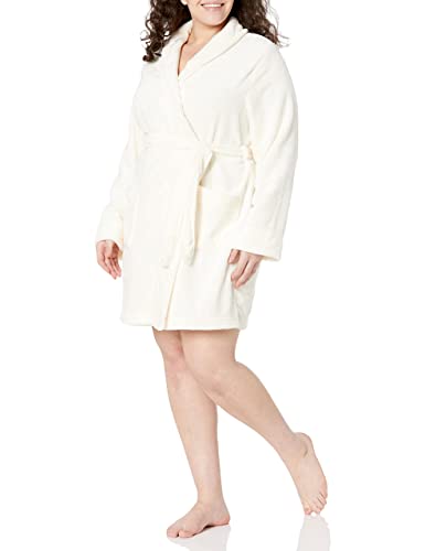 Amazon Essentials Damen Mittellanger Bademantel Plüsch (Erhältlich in Übergröße), Creme, XL Amazon Essentials Damen Mittellanger Bademantel Plüsch (Erhältlich in Übergröße), Creme, XL von Amazon Essentials
