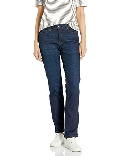 Amazon Essentials Damen Schmale Jeans Mit Geradem Schnitt und Mittelhohem Bund, Dunkle Waschung, 36 Kurz Amazon Essentials Damen Schmale Jeans Mit Geradem Schnitt und Mittelhohem Bund, Dunkle Waschung, 36 Kurz von Amazon Essentials